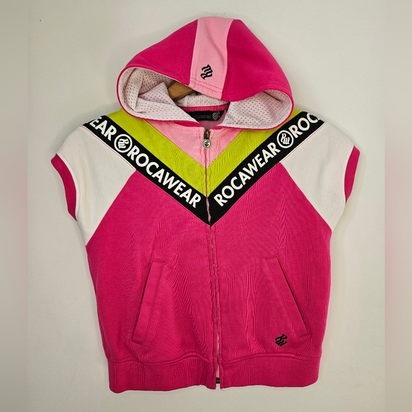 Y2K | ROCAWEAR | size 12 ro 14 girls zip hoodie NWOT - Picture 1 of 9